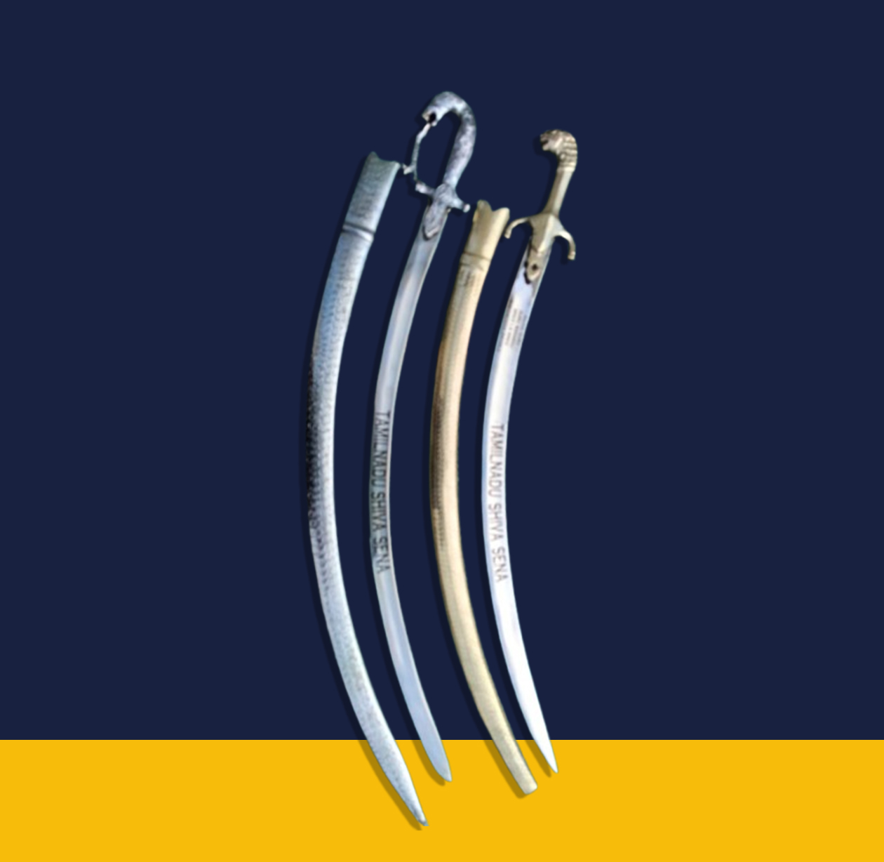 Steel And Brass Goliya Sword
